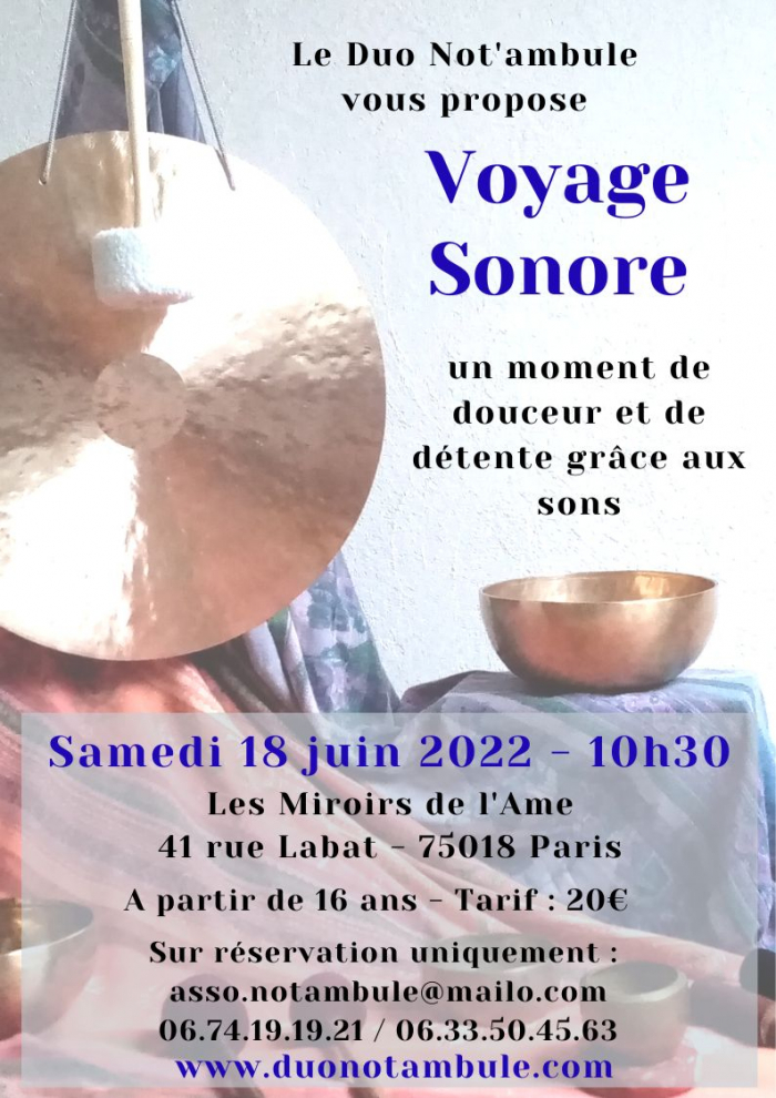 Voyage sonore Duo Notambule 18 juin 2022